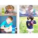 Ecteco 12oz Kids Water Bottle with Straw, Leak Proof BPA-Free Tritan - Blue | Cute, Lightweight, Sturdy | Perfect for School and Outdoor Activities - Buy Online on SooperMarket.com