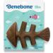 Benebone Fishbone Dog Chew Toy | Made in USA | Brown Medium Toy for Aggressive Chewers - Buy Online on SooperMarket.com