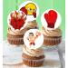 24 x Pre-Cut Boxing 5 Edible Stand up Wafer Paper Cupcake Toppers Cake Decorations Birthday Party Sport Martial Art - Buy Online on SooperMarket.com