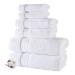 Nova Luxury Linen - Hotel Quality Turkish Towel Set for Bathroom (6 Pcs Towel Set, Pure White) 6 Pcs Towel Set Purewhite