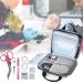 Trunab Padded Stethoscope Case Small First Aid Kit Bag Empty Hold Two Stethoscopes Compatible with 3M Littmann/MDF/ADC Ideal for Home Car Camping and Hiking Grey - Buy Online on SooperMarket.com