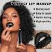 Buy Black Lipstick & Lip Liner Set | Matte Long-Lasting Black Stain for Halloween & Goth Makeup - 2PCS - Buy Online on SooperMarket.com