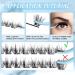 Lash Clusters 84 Pcs | DIY Cluster Eyelash Extensions | Snowflakes D-Mix (8-16mm) | Soft and Comfortable Individual Lashes - Buy Online on SooperMarket.com