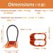 TRIWONDER ATC Belay Device - V-Grooved Micro Rescue Guide for Rock Rappelling | Red with Carabiner - Buy Online on SooperMarket.com