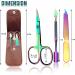 INSTEX Professional Cuticle Nail Scissors & Files Set | Curved Steel Blade for Thick Toenails & Manicure Pedicure | Men Women Beard Nose Trimming | Blue Multicolour - Buy Online on SooperMarket.com