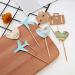 36 Pieces Travel Themed Cupcake Toppers Set Airplane Cupcake Toppers Map Heart Cake Toppers for Travel Themed Baby Shower Party Decorations (Blue and Brown) - Buy Online on SooperMarket.com