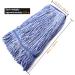 String Mop Heads Replacement Heavy Duty Commercial Grade Blue Cotton Looped End Wet Industrial Cleaning Mop Head Refills (3  Large) 3 Pieces Large (Pack of 3) - Buy Online on SooperMarket.com