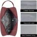 Travel Toiletry Wash Bag for Men and Women | Dopp Kit Shaving Bag | Jujube Red - Buy Online on SooperMarket.com