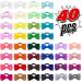 40 Pcs Hair Bows for Girls - Elastic Hair Bands Hair Accessories for Baby Kids Toddler Girls - Buy Online on SooperMarket.com
