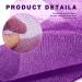 3-Pack Exfoliating Washcloth Set - African Net Sponge & Japanese Loofah for Body & Face Exfoliation - Purple Blue Green - Buy Online on SooperMarket.com