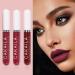 YUECI 3-Piece Moisturizing Long-Lasting Matte Lip Gloss Set - Waterproof Non-Stick Cup Liquid Lipstick #06 - Professional Makeup Lip Balm - Buy Online on SooperMarket.com