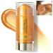 Body Glitter Shimmer Stick Shiny Glow Jelly Cream Highlighter Stick Eye Lip Face Brighten Moisturizing Long Lasting Body Luminizer Singer Concert Music Rave Festival Illuminator Makeup-Gold 01#