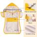 Lukovee Dog Raincoat with Clear Hood & Reflective Rim - Adjustable Waterproof Jacket for Dogs - Yellow - Size Large - Buy Online on SooperMarket.com
