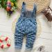 KIDSCOOL SPACE Baby Denim Overalls | 3D Cartoon Knitted Jean Dungarees | 18-24 Months - Buy Online on SooperMarket.com