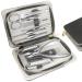 Manicure Set Professional 9 in 1 Nail Clippers Set Stainless Steel Manicure kit with PU Leather Case RedFlow Fingernail & Toenail Clippers Nail Kit Grooming kit for Men(Black) 9 Piece Set Black