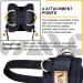 VAIIO Adjustable Neoprene Ankle Straps for Cable Machines - Premium Comfort Fit with Double D-Ring - Improve Abdominal Muscles, Lift Butts, Tone Legs - Black Pair - Buy Online on SooperMarket.com