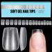 TOMICCA Extra Short Coffin Nail Tips Clear Nail Tips Natural False Nails Coffin French Acrylic Nails Artificial Nails Tips for Girls Women (240 Pcs 15 Sizes) 5.Extra Short Coffin - Buy Online on SooperMarket.com
