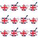 PRE-CUT Union Jack Tea Cup & Tea Pot Mix - Edible Cupcake Toppers/Cake Decorations King Coronation - Buy Online on SooperMarket.com