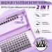 Shop 84 PCS Eyelash Extensions Z06 B & Q - DIY Individual Lashes Reusable Clusters for Beginners - Perfect for Home Application! - Buy Online on SooperMarket.com