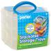 Perler Bead Large Organizer Stackable Storage Container Bead Trays  3pc. Square