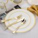 N9R 500PCS Gold Plastic Silverware Set - Disposable Gold Cutlery for Party, Wedding - 200 Forks, 150 Spoons, 150 Knives - Gold Utensils - 500 Pack - Buy Online on SooperMarket.com