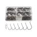 Facikono Circle Hooks Saltwater Catfish Bass Fishing Hooks, 180pcs Octopus Offset Fishing Hooks with 5pcs Power Clips