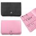 Nail Drill Bit Holder Organizer 33 Holes Nail Drill Bit Holder Wallet Storage Bag for Manicure Tools Efile Nail Grinding Bits Display Portable for Travel or Home (HJ-ZP013-Black)