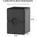 MIXPOET Commander Deck Box - Large Trading Card Case for MTG - Holds 100+ Cards with 2 Dividers - Black - Buy Online on SooperMarket.com