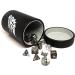 Oversized Dice Cup with Tight-Fitting Lid - Leather Lite Faux Leather Wrap - Holds 80 Dice - Wolf Design - Buy Online on SooperMarket.com