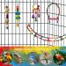 QIODAZOO Parrot Toys Bird Toy 7 Packs Birdcage Swings Bird Feeder Chewing Hanging for Conures Cockatiels Budgie Lovely Birds - Buy Online on SooperMarket.com