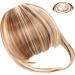 Fake Bangs Clip in Fringe High Temperature Fiber Clip in Bangs with Temple Hair Breathable Natural Look Fake Flat Bangs Front Face Fake Fringe for Women Girl (A) style1 - Buy Online on SooperMarket.com
