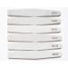 6x Nail Files Zebra DIAMOND Shape Mixed Grit Double Sided Emery Board Pro File