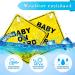 Bewudy 2 PCS Baby on Board Car Warning Sign - Elephant Design | Reusable Baby in Car Sticker with Suction Cups - Buy Online on SooperMarket.com