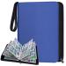 POKONBOY 720 Pockets Trading Card Binder Sleeves Baseball Card Binder Sleeves Trading Card Holder Carrying Card Case Fit for Baseball Cards Trading Cards Football Cards (Blue)