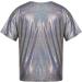FEESHOW Kids Girls Sparkly Metallic Shiny T-Shirt | Boys Short Sleeves Loose Dance Costume | Black | 9-10 Years - Buy Online on SooperMarket.com