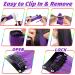 16Pcs Colored Clip in Hair Extensions 22 Inch - New Purple Highlights for Girls & Women - Heat-Resistant Synthetic Hairpieces for Party Hair Decor - Buy Online on SooperMarket.com