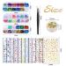 Teenitor 3D Flower Nail Stickers Set with Glitter, Butterfly, Heart Sequins, and Nail Foil - 12 Self-Adhesive Sheets for Nail Art Decoration - Buy Online on SooperMarket.com