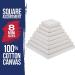 U.S. Art Supply Mini Stretched Canvas Set - Square Assortment (8 Canvases in Various Sizes) 10-Ounce Primed for Painting - Buy Online on SooperMarket.com