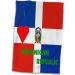 I Love Dominican Republic Towel - 3D Rose TWL_55209_1 - 15 x 22 - Buy Online on SooperMarket.com