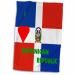 3D Rose I Love Dominican Republic TWL_55209_1 Towel  15 x 22