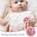 Toseky Furry Powder Puff Ultra Soft Round Makeup Powder Puff with Ribbon Bow Body Powder Applicator for Baby Kid Adult Makeup Tool for Home & Travel Pink - Buy Online on SooperMarket.com