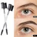 3 Pcs Dual-Head Eyebrow & Eyelash Grooming Brush Set - White - for Women & Girls - Buy Online on SooperMarket.com
