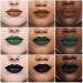Buy Waterproof Goth Liquid Lipstick & Lip Liner Set | Dark Black Green Brown - Longlasting Matte Stain for Halloween Makeup & Cosplay - Buy Online on SooperMarket.com