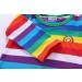 Mud Kingdom Little Boys T-Shirt - Hot Pink Rainbow Stripe, 5 Years, Long Sleeve - Buy Online on SooperMarket.com