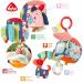 Fehn Motoric Cubes Haus Color Friends - Baby Activity Toy for Strollers Cots & Seats | Ages 0+ Months - Buy Online on SooperMarket.com