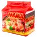 MAMA Tom Yum Shrimp Noodles Halal 60g Pack of 5 - Delicious Thai Flavors Hot & Spicy Noodles w/Shrimp Tom Yum Soup Base No Trans Fat w/Fewer Calories Than Deep Fried Noodles