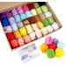 Needle Felting Kit  40 Colors Wool Roving Set  Needle Felting Starter Kit for Beginner  Wool Felting Tool Kit with Felting Tool and Foam Mat  Needle Felting Supplies for DIY  Arts and Craft Activity