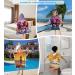 Super Soft Microfiber Bathing Poncho for Kids - Hooded Towel with Mermaid Pattern (76x76cm) for Ages 5-10 - Buy Online on SooperMarket.com
