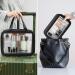 MAANGE Translucent Waterproof Toiletry Bag for Women Men - Travel Makeup Organizer in Black - Buy Online on SooperMarket.com