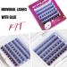 Individual Cluster Lashes Kit - 5 Style C CC D Curl 10-14mm Russian Eyelash Extensions with Clear Glue - 45 Clusters for DIY False Eyelashes - Reusable & Natural Look - Buy Online on SooperMarket.com